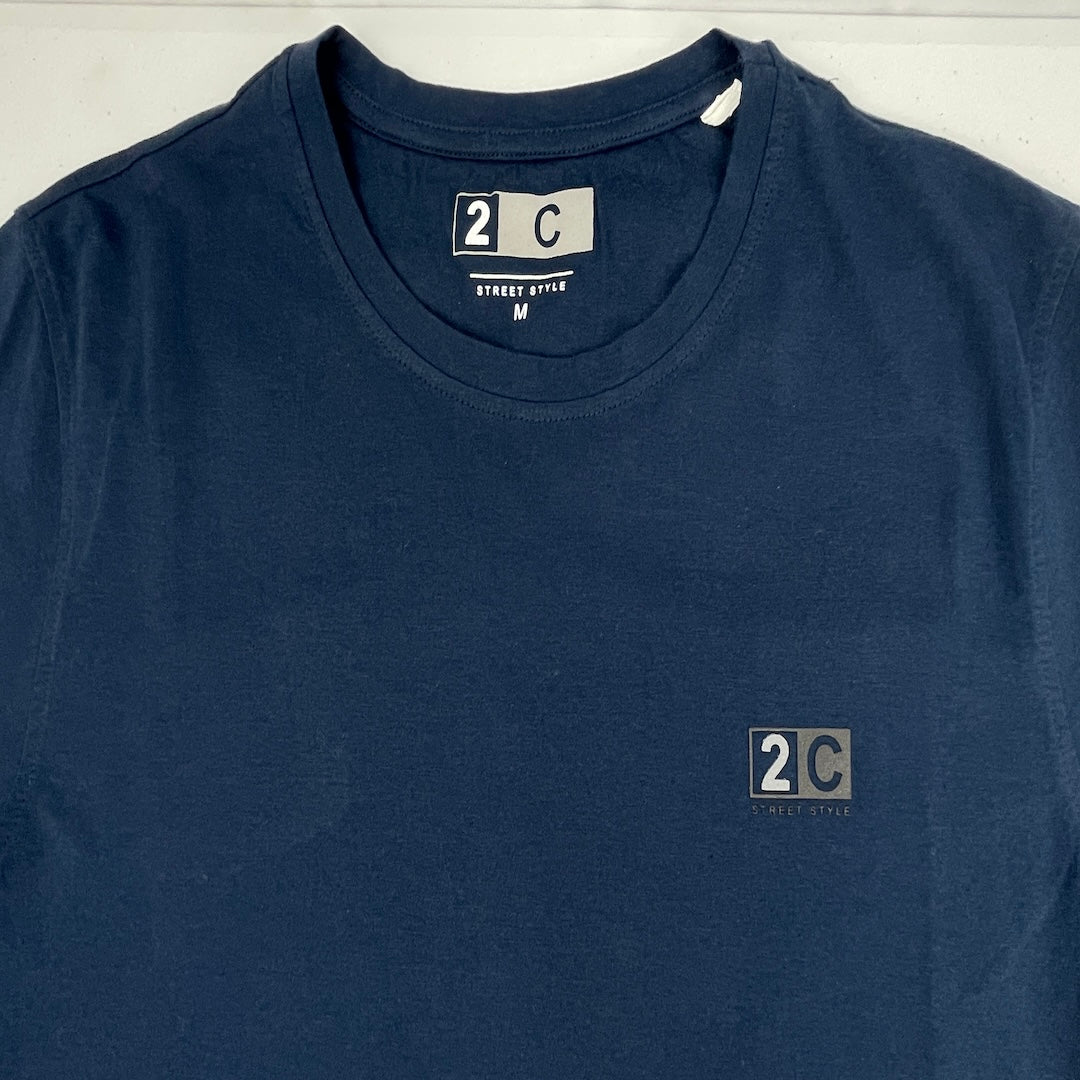 All-Day Comfort Unisex Navy Cotton Tee