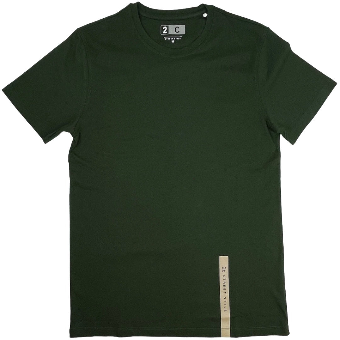 Simple Unisex Classic Green Cotton Shirt