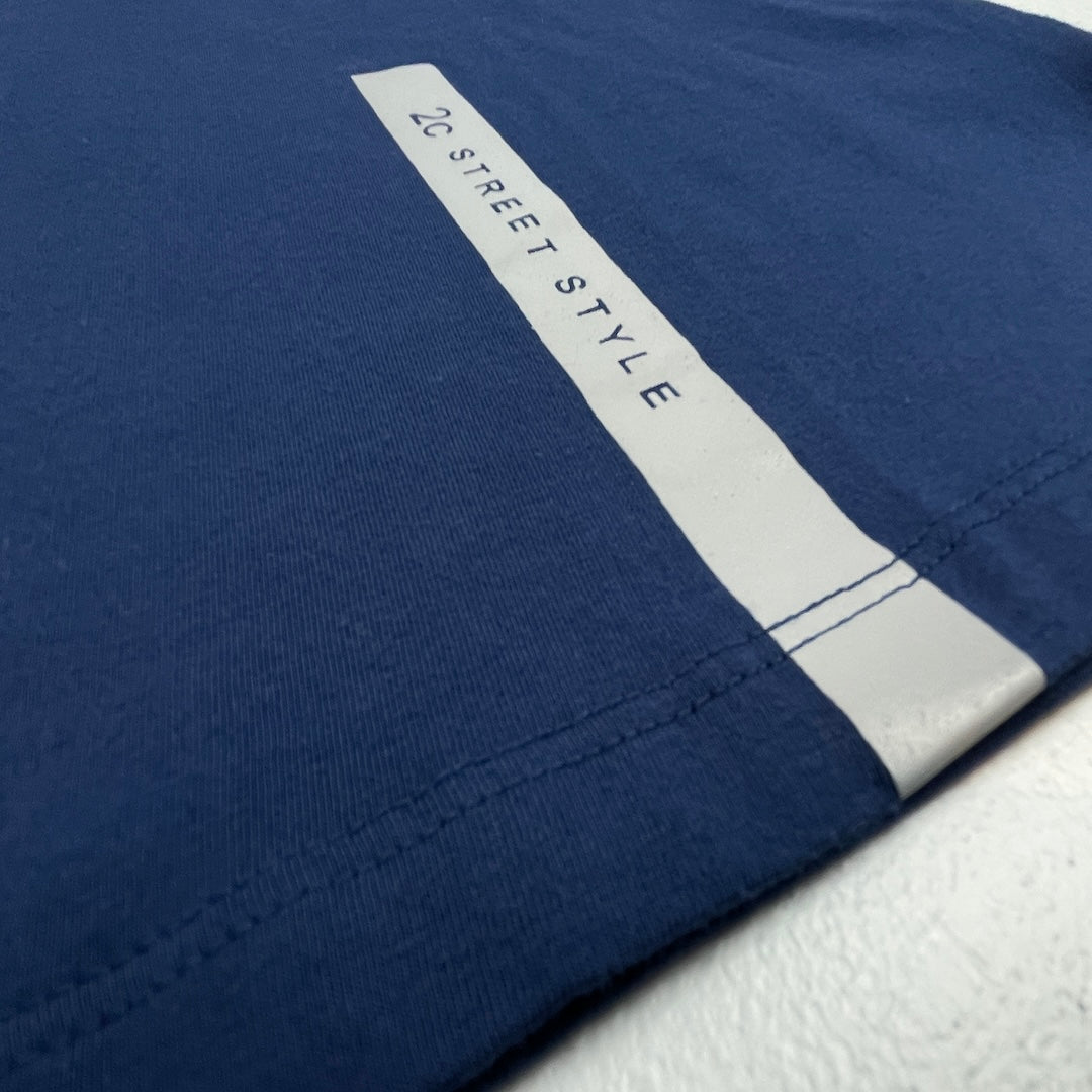 Simple Unisex Classic Blue Cotton Shirt