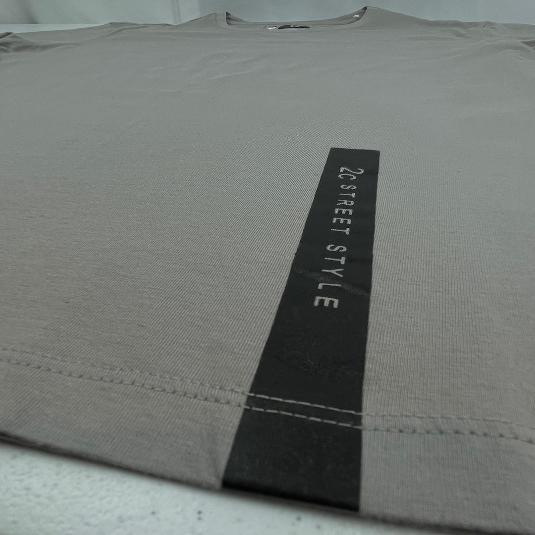 Simple Unisex Classic Light Grey Cotton Shirt