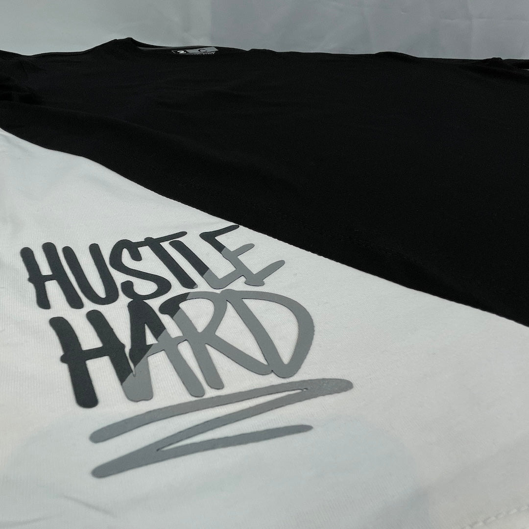 Short Sleeve Black Hustle Hard Tees