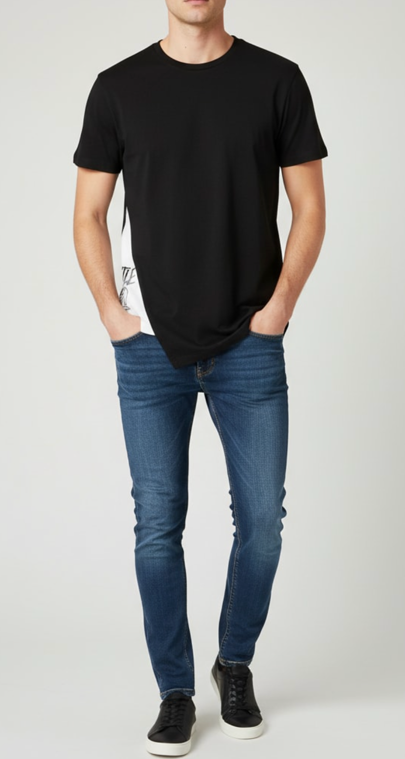 KQ Hustle Hard Minimalist Cotton T-Shirt